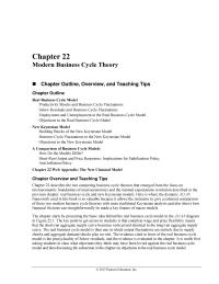 Economics Chapter 22 The real business cycle model is then one in which