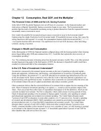 Economics Chapter 12 Homework Us Households Spend About Percent Real Gdp