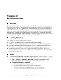Economics Chapter 23 Homework Consider The Presence Absence Economic Profits One