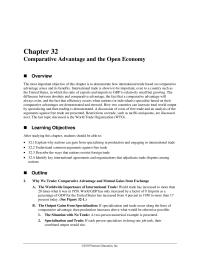 Economics Chapter 32 Homework&nbsp;This is done by looking at each country’s opportunity