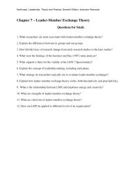 Chapter 7 Homework Questionnaire Explain The Concept Leadership Making Including
