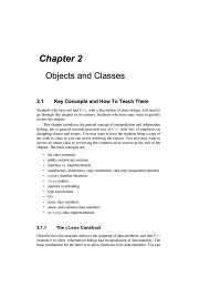 Database Storage & Design Chapter 2 Homework The Basic Concepts Are The Class Construct