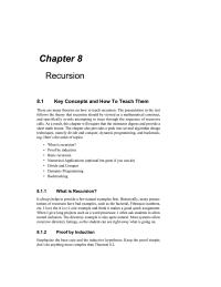Database Storage & Design Chapter 8 Homework Dynamic Programming Backtracking What Recursion Always Helps