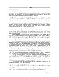 Accounting Chapter 2 Homework Review Questions 21 Fund Fiscal And
