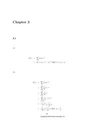 Networking Chapter 3 Hence there is a pole-zero cancellation so that in reality
