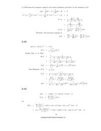 Networking Chapter 3 Determine the response caused by the initial conditions&nbsp;