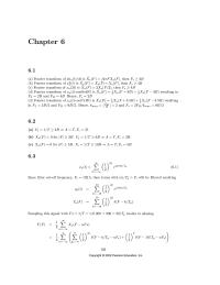Networking Chapter 6&nbsp;Using the differentiation in frequency domain property