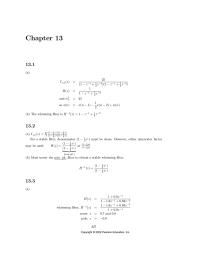 Networking Chapter 13 Its linear prediction error filter is just