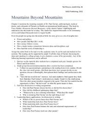Communications Chapter 0 Homework How Does Paul Farmer Motivate Other People