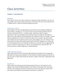 Communications Chapter 1 Homework The Followers Gender Different Cultures countries Value Different