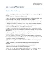 Communications Chapter 6 Homework How Would You Assess The Follower Characteristics