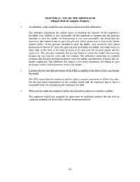 Chapter 12 Homework Equal Employment Opportunity Commission The Arbitrator