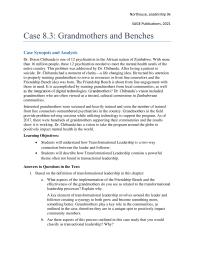 Communications Chapter 8 Homework Social Architect Grandmothers This Program Have The