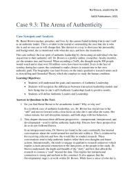 Communications Chapter 9 Homework Bren Brown Self awareness The Case Pivots Several
