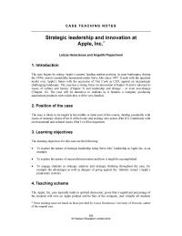Case 1 Market Was Worth Pursuing Understood Industry