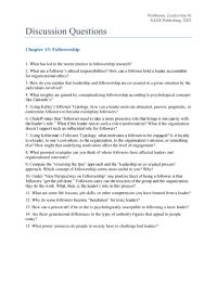 Communications Chapter 13 Homework What Personal Examples Can You Think Where
