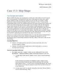 Communications Chapter 15 Homework Rear Admiral Stuart Baker Northouse Leadership Sage
