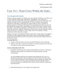 Communications Chapter 16 Homework What Should Russ Saffold If Anything Mitigate