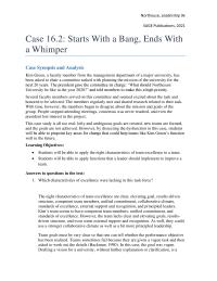 Communications Chapter 16 Homework The President Did Not Follow up With The