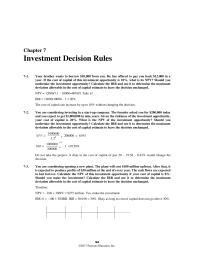 Finance Chapter 7 Homework You Can Invest 1000 Today And Expect