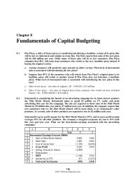 Finance Chapter 8 Homework&nbsp;In addition, the company expects that new consumers who try the