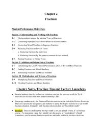 Chapter 2 Addition And Subtraction Fractions Point Out