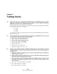 Finance Chapter 9 Homework&nbsp;Because an investor with perfect foresight bears no risk