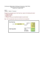 Chapter 4 Leahy Received His Bank Statement Showing Balance
