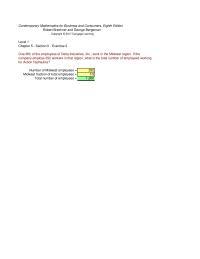 Chapter 5 Contemporary Mathematics For Business And Consumers Eighth