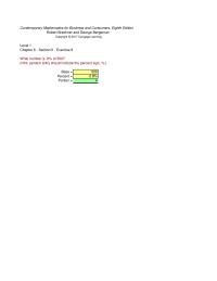 Chapter 6 Mathematics For Business And Consumers Eighth Edition