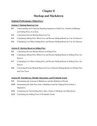 Chapter 8 If the retail price is printed as part of