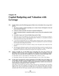 Finance Chapter 18 Homework A real estate investment likely has very different
