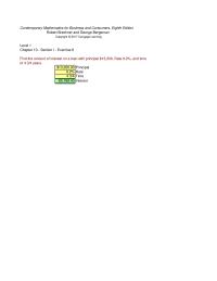 Chapter 10 Contemporary Mathematics for Business and Consumers
