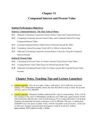 Chapter 11 Discuss With Students The Concept Annual Percentage