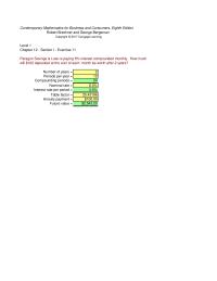 Chapter 12 How much will be in the account at the end of