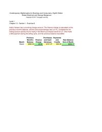 Chapter 13 Section Exercise Belinda Raven Interested Buying