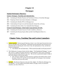 Chapter 14 The Total Interest That Will Paid The