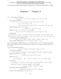 Mathematics Chapter 2 Associativity of Scalar Multiplication