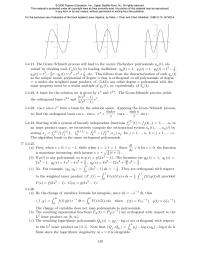 Mathematics Chapter 5 Is orthogonal to all polynomials of degree