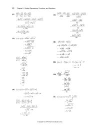 Chapter 9 Raising each side of the radical equation