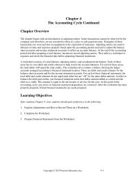 Accounting Chapter 4 Homework Both Net Income Or Net Loss Amounts