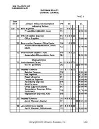 Accounting Chapter 5 Homework Explanation Adjusting Closing