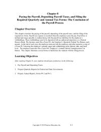 Accounting Chapter 8 Homework Taxes Need Paid The Federal Government