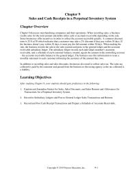 Accounting Chapter 9 Homework The Journal Entry For Sales Transactions With