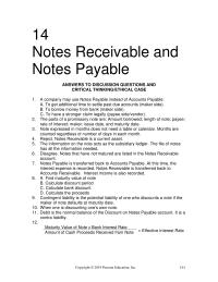Accounting Chapter 14 Homework Interest Expense Notes Payable Discount Notes Payable