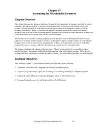 Accounting Chapter 15 Homework Both The Perpetual And Periodic Inventory Methods