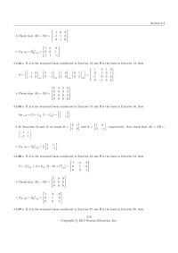 Chapter 4 If A is the standard basis considered in Exercise