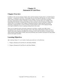 Accounting Chapter 21 Homework The Two Methods Follows The Indirect Method