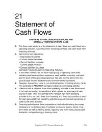 Accounting Chapter 21 Homework In the direct method, we list each major group