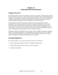 Accounting Chapter 22 Homework Ratios Measure How Effectively Company Using Its